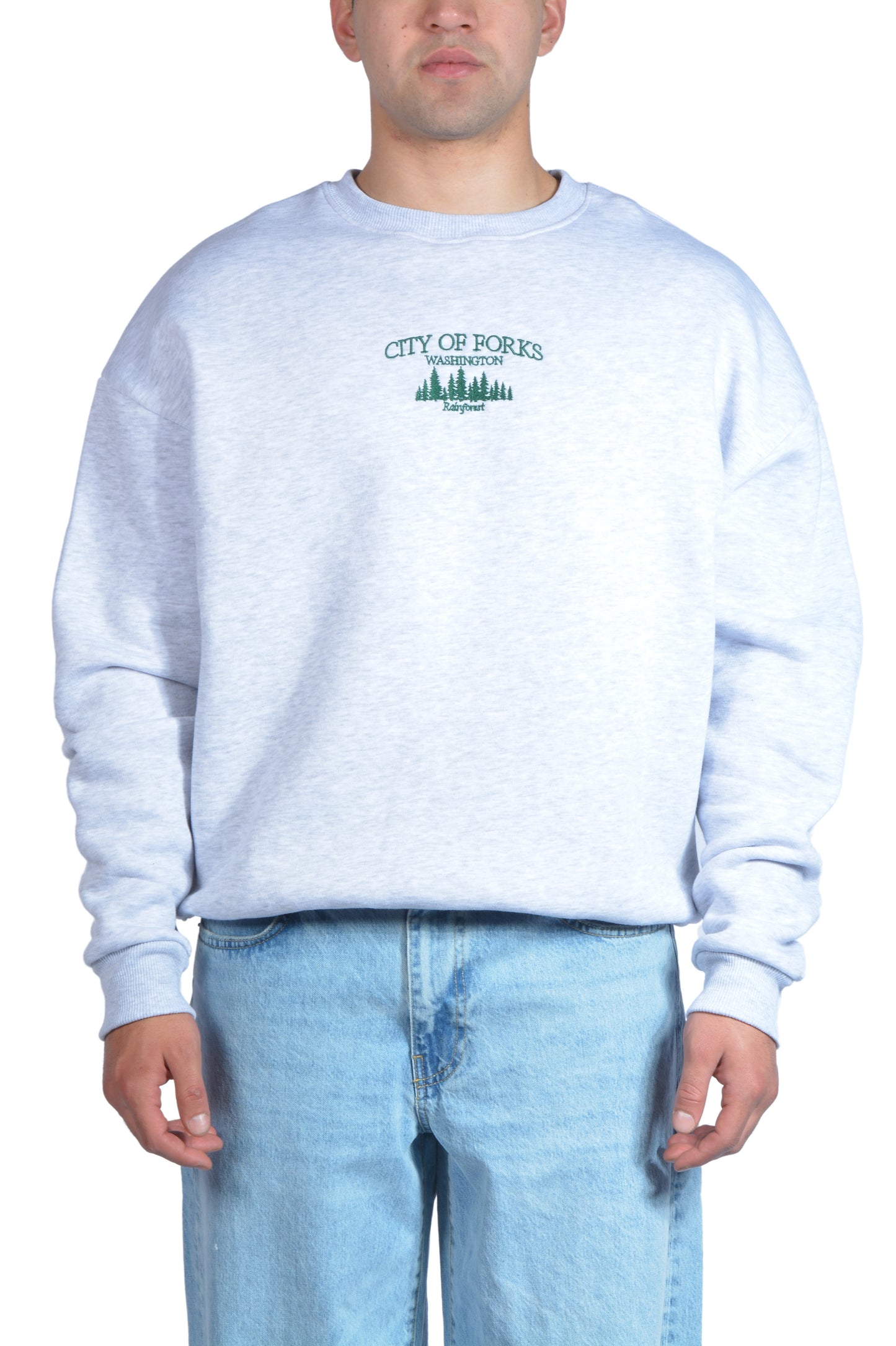 City Of Forks Nakış İşlemeli Sweatshirt