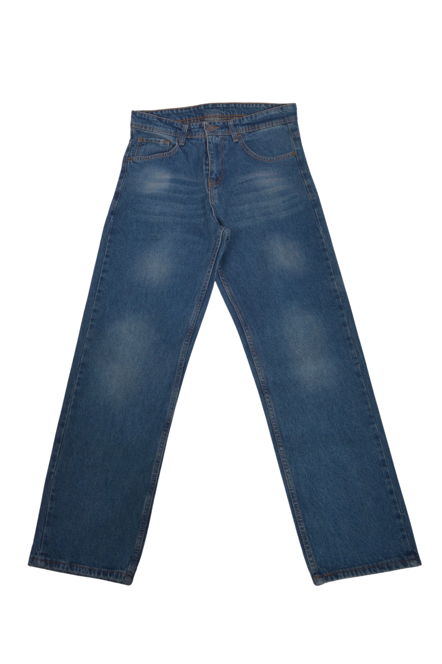 Koyu Mavi Taşlama Regular Fit Jean