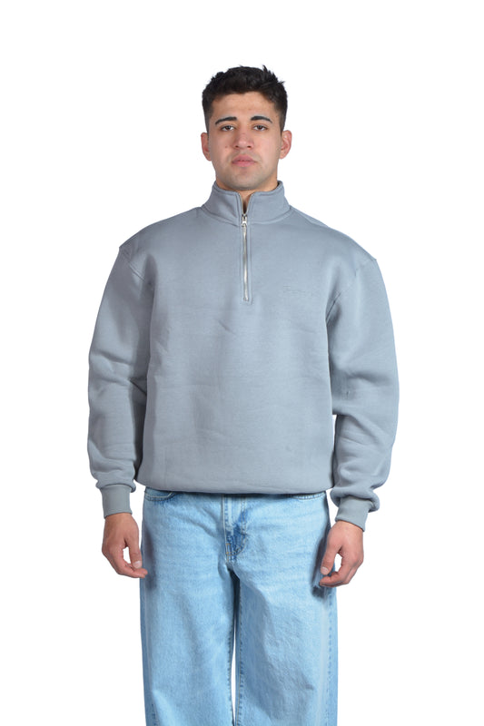 Gri Half Zip Premium Sweatshirt