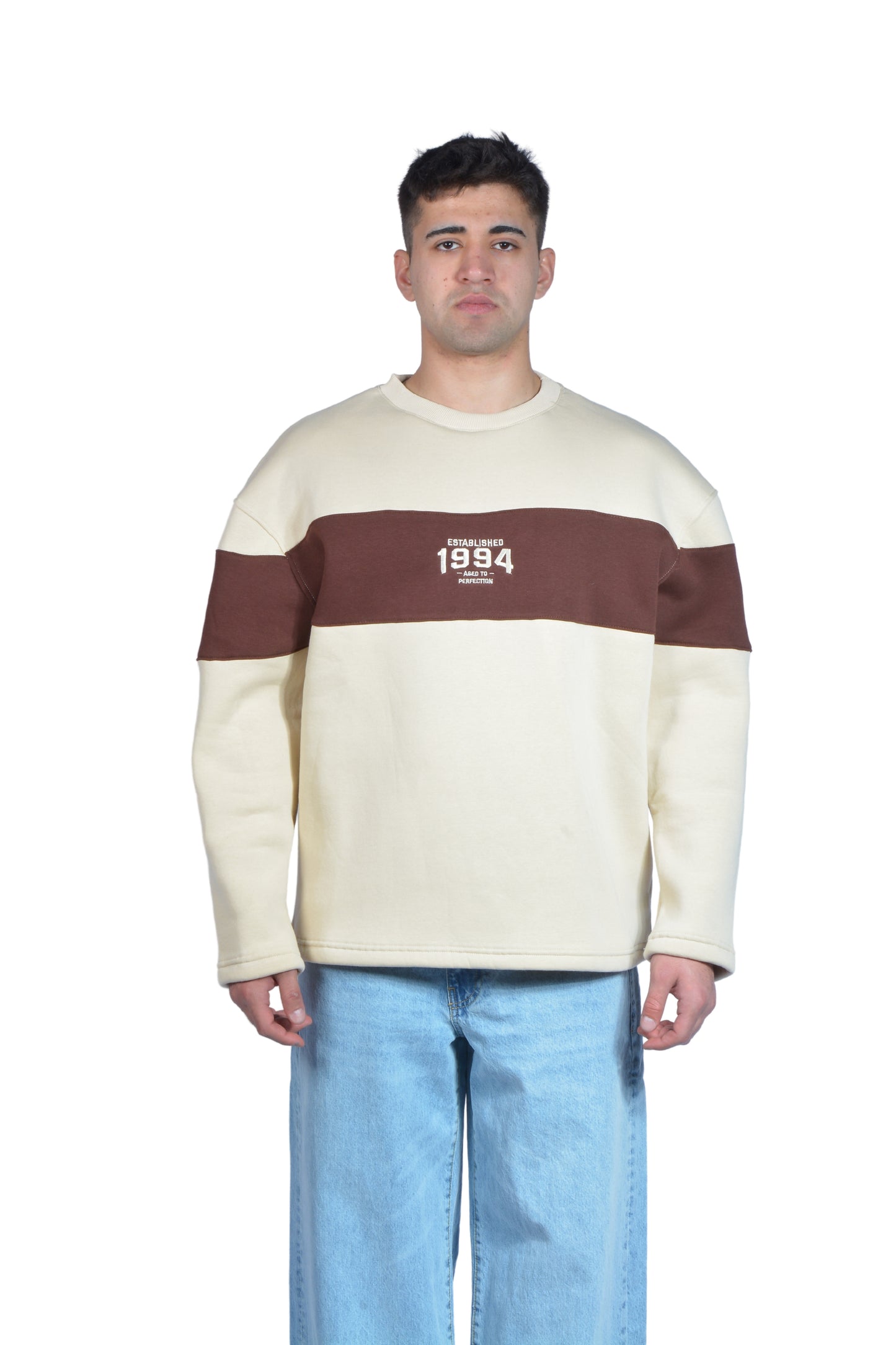 Established 1994 Nakışlı Blok Sweatshirt