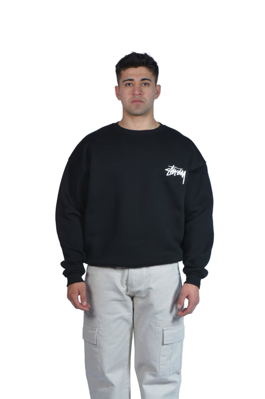 STxNK Printed Premium Siyah Sweatshirt