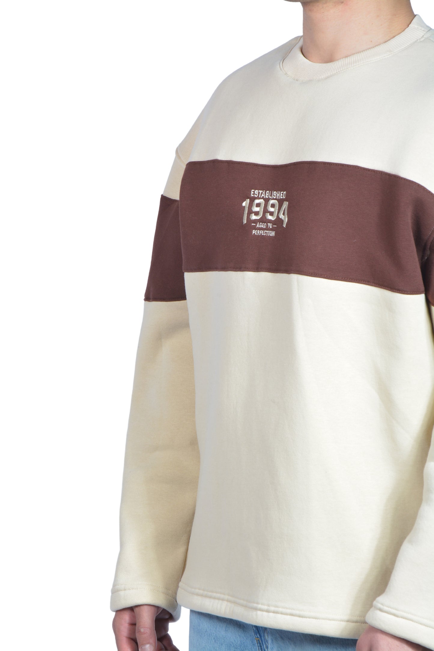 Established 1994 Nakışlı Blok Sweatshirt