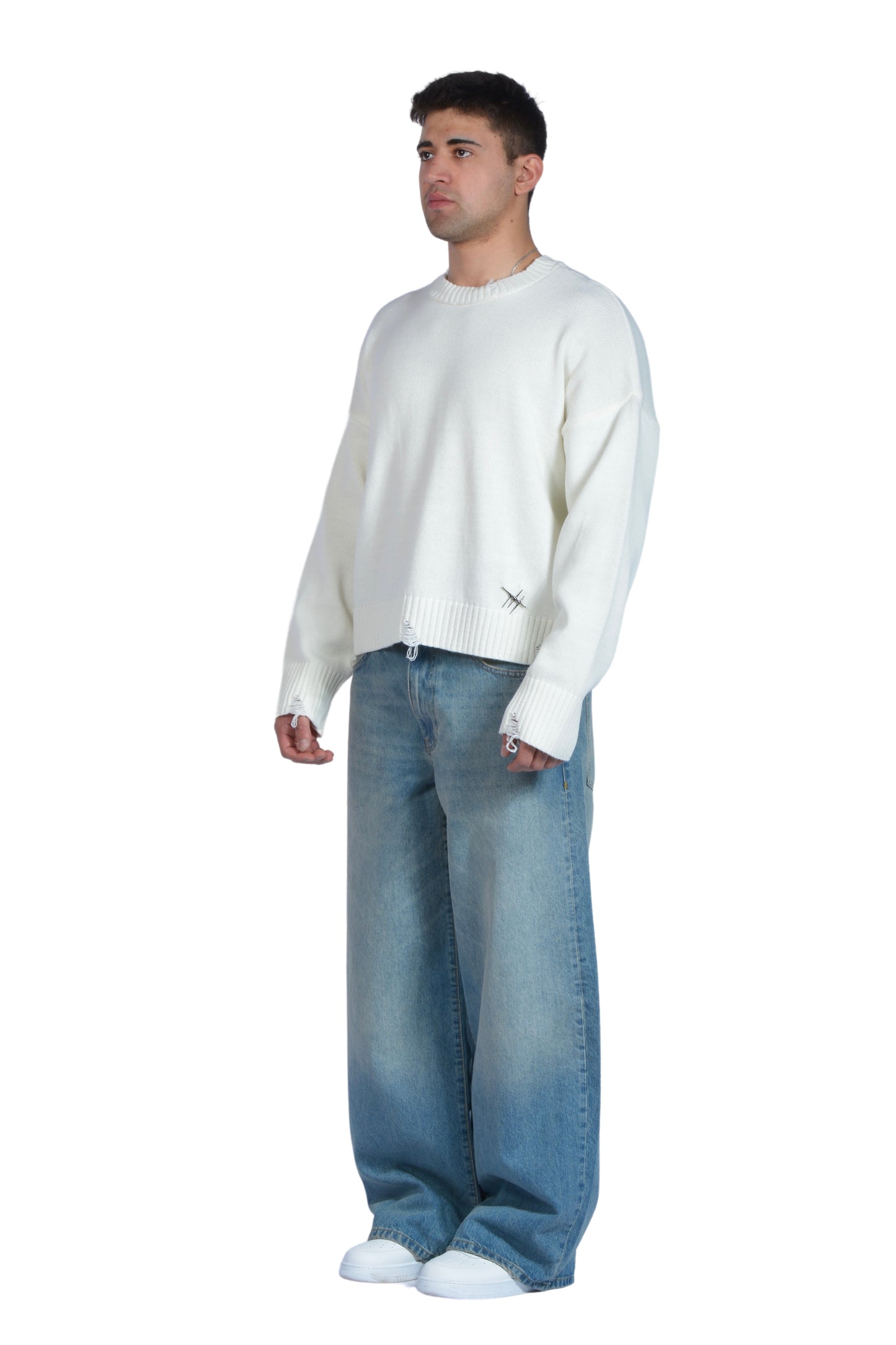 Blue Washed Eskitme Super Baggy Pants