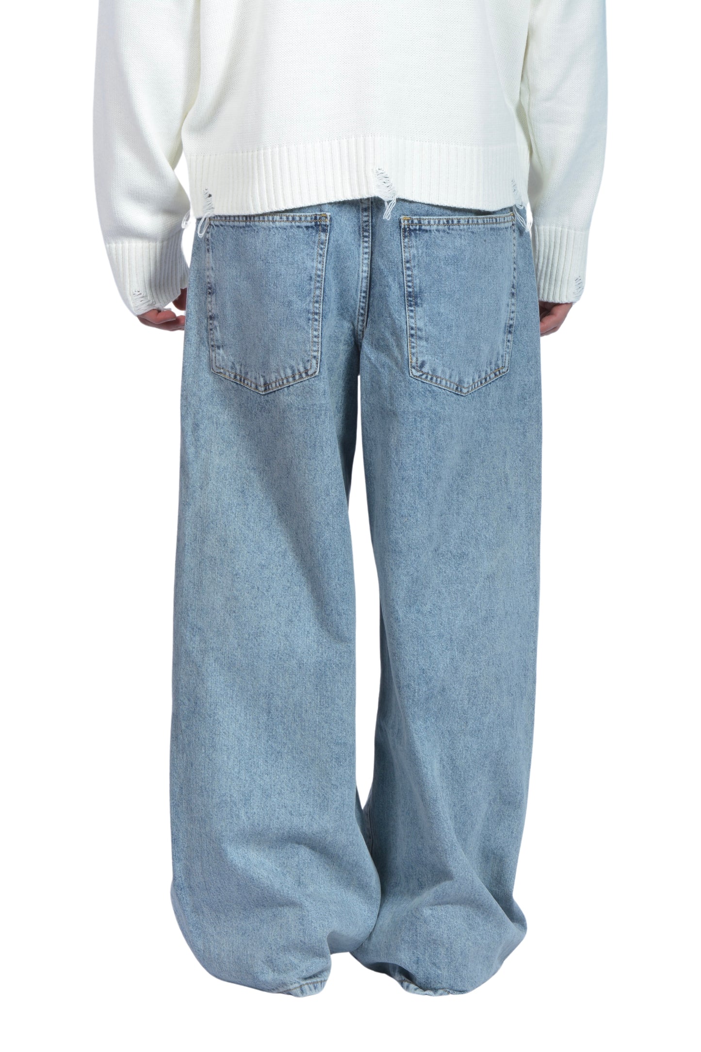 Grey x Blue Super Baggy Pants