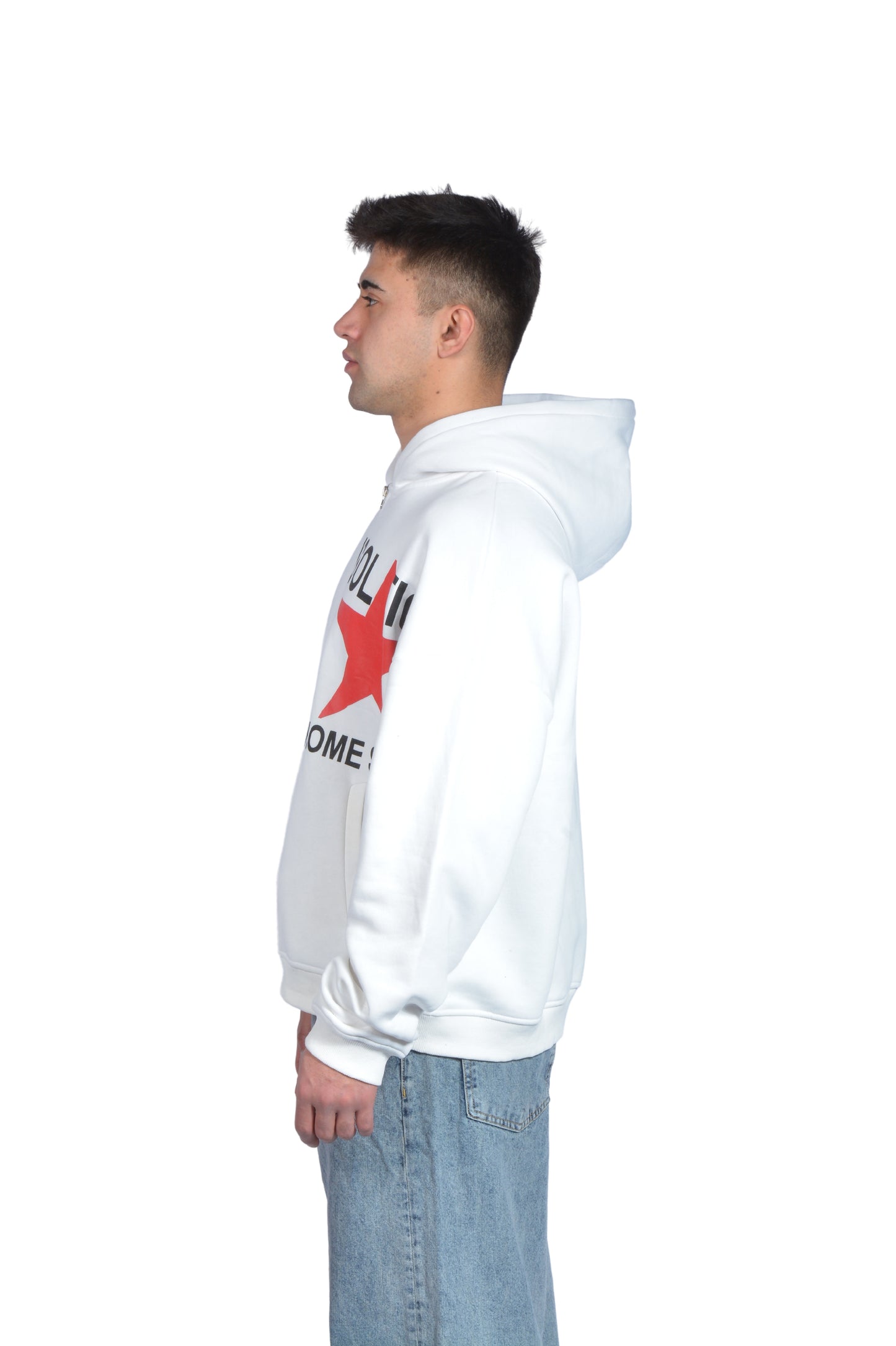 Isolation Star Printed Zip Hoodie