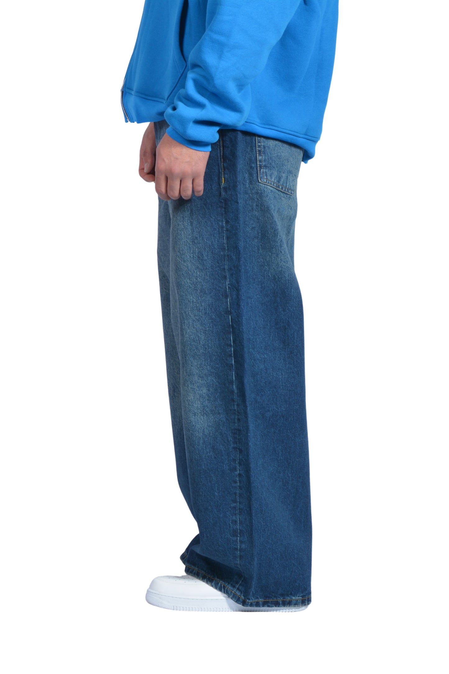 Deep Blue Eskitme Super Baggy Pants