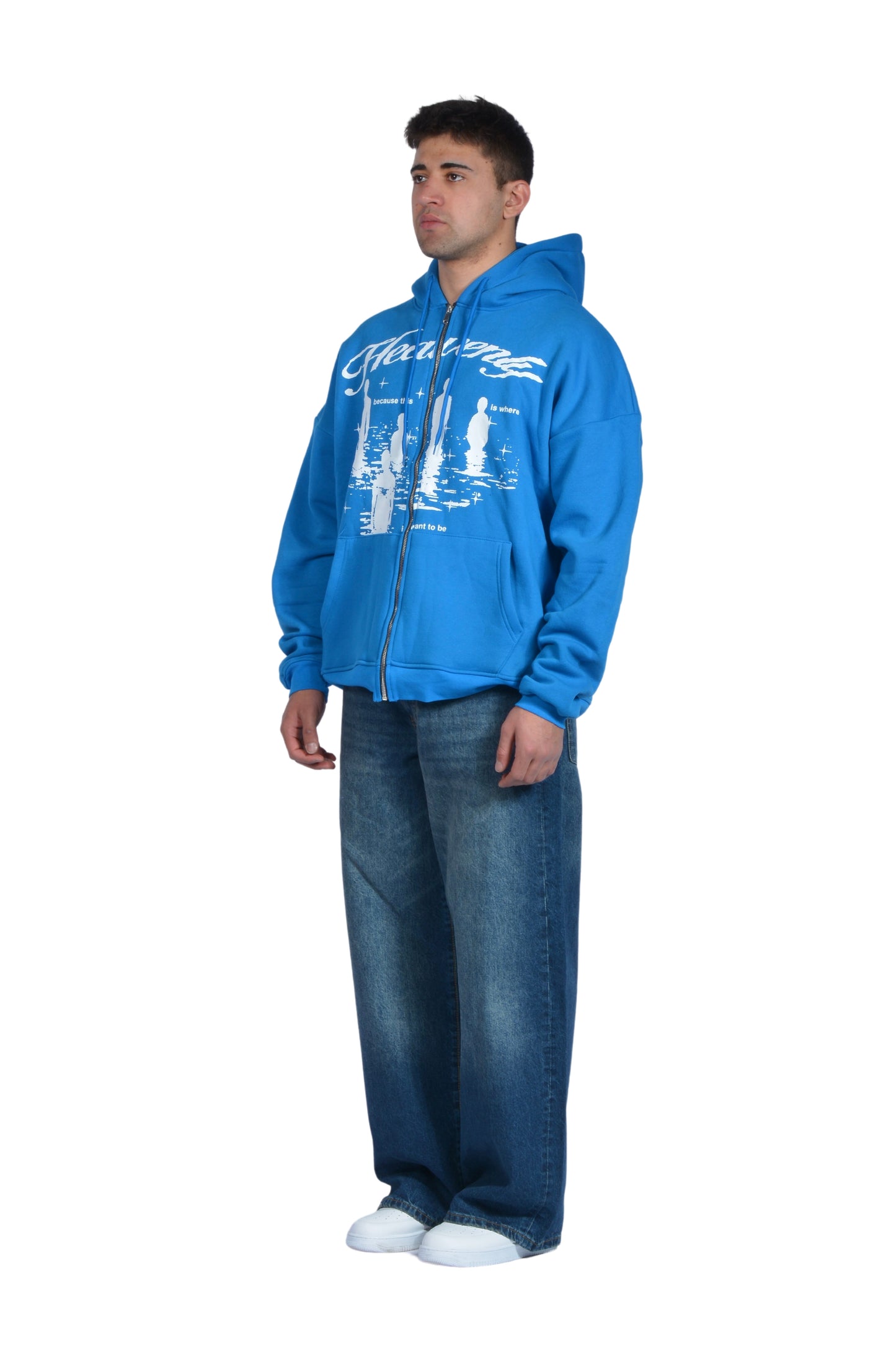 Deep Blue Eskitme Super Baggy Pants