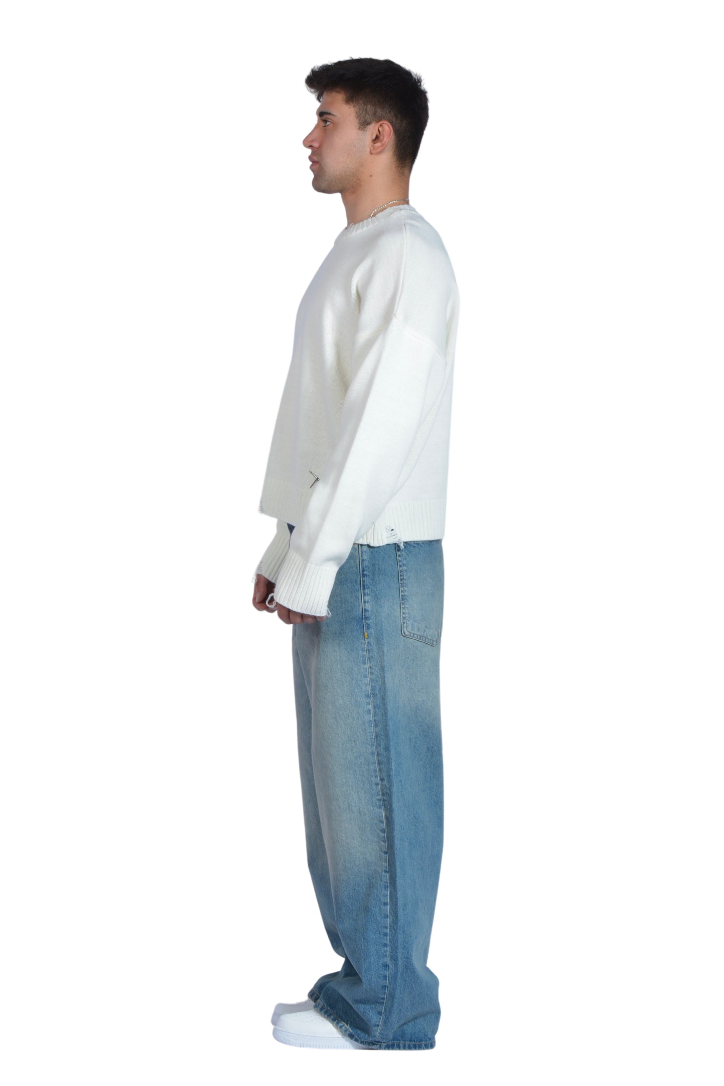 Blue Washed Eskitme Super Baggy Pants