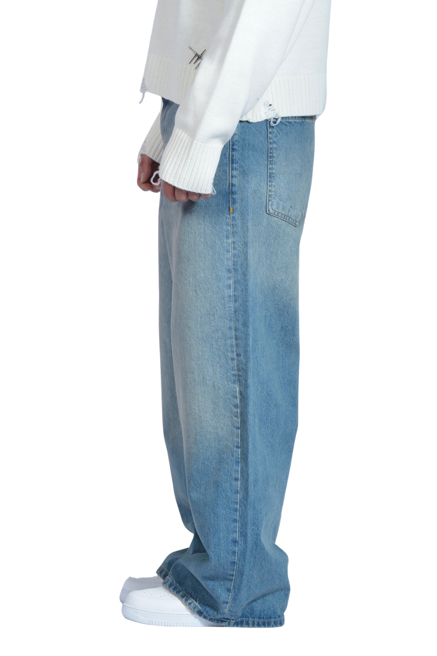 Blue Washed Eskitme Super Baggy Pants