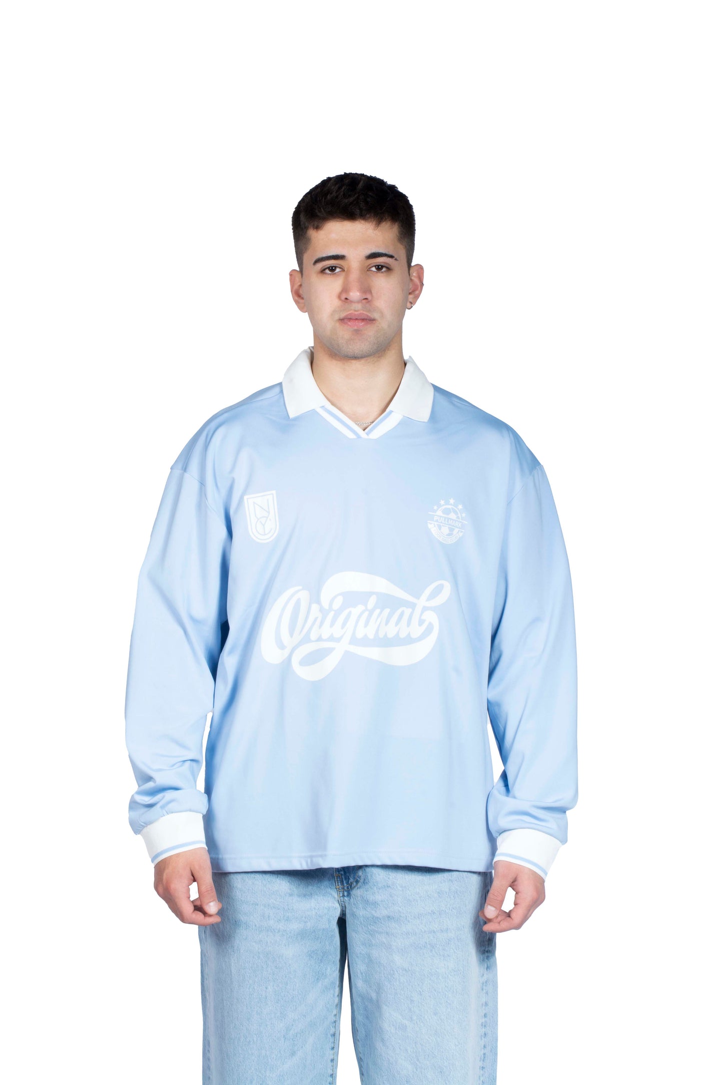 Original Baskılı Baby Blue Shirt