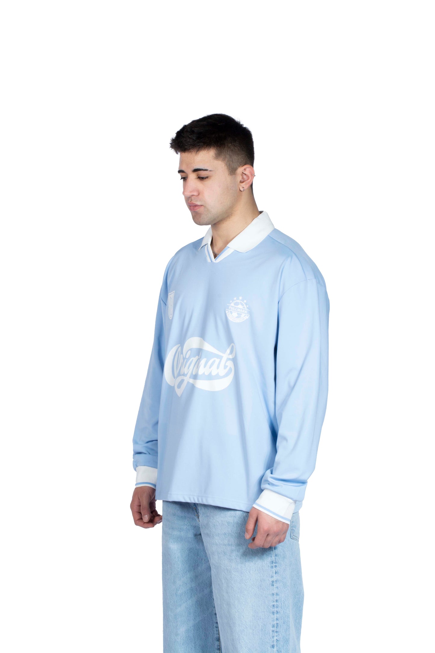 Original Baskılı Baby Blue Shirt