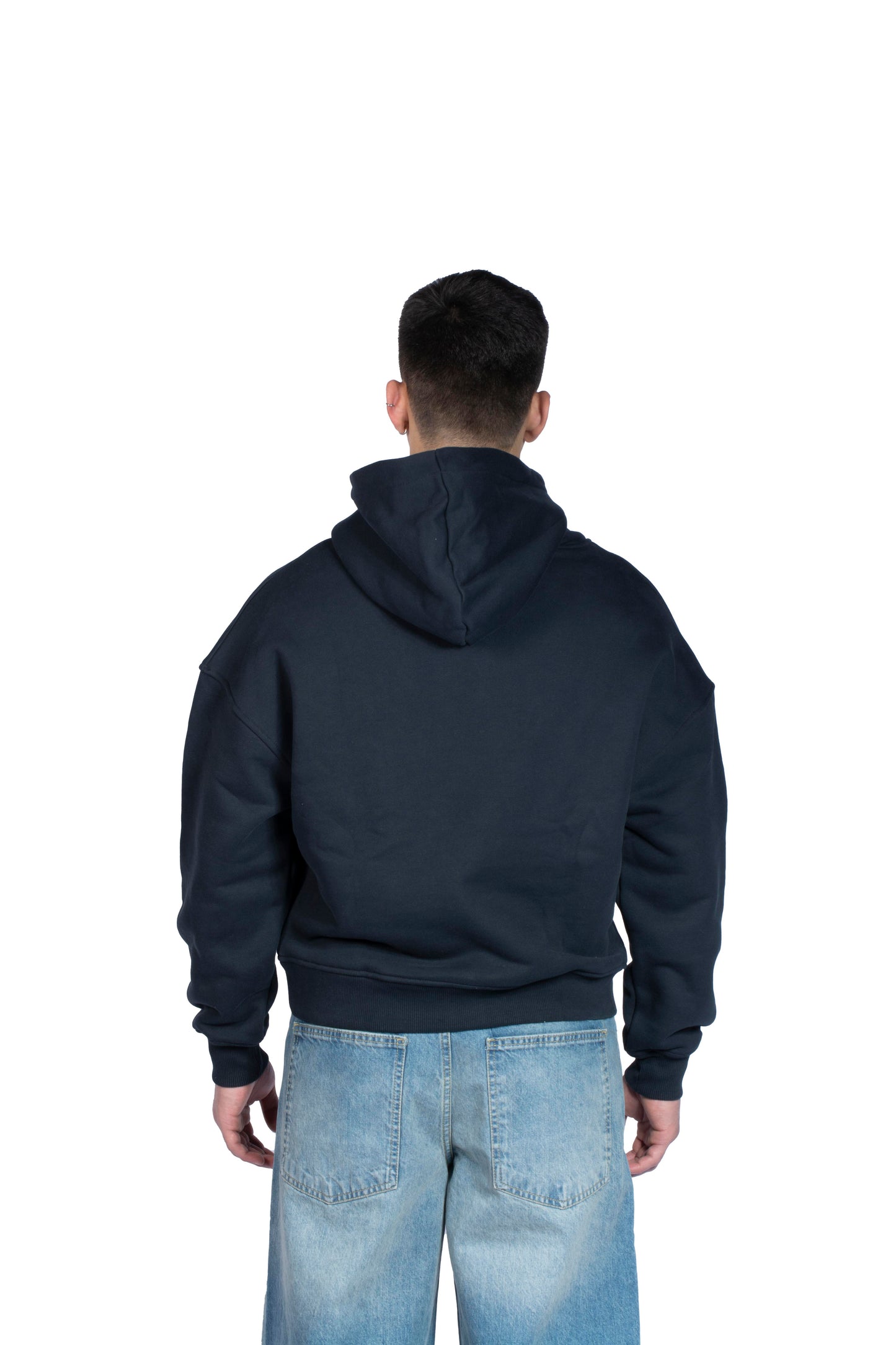 Legend Baskılı Boxy Kalıp Taş Kumaş Premium Hoodie