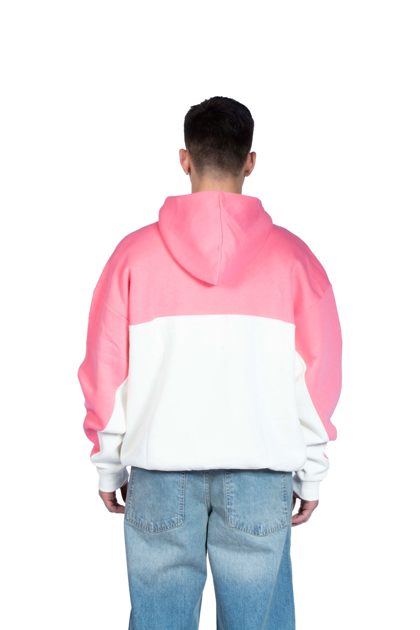 RV Matw Kabartma Baskılı Pink Premium Hoodie