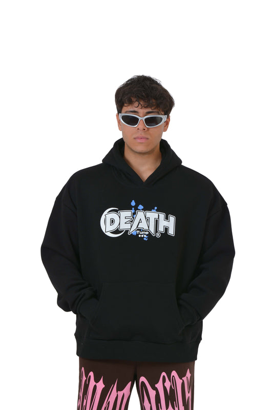 Death Baskılı Premium Oversize Hoodie