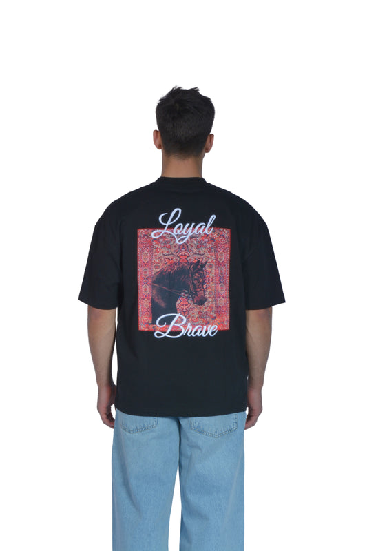 Loyal Brave Horse Printed Tshirt