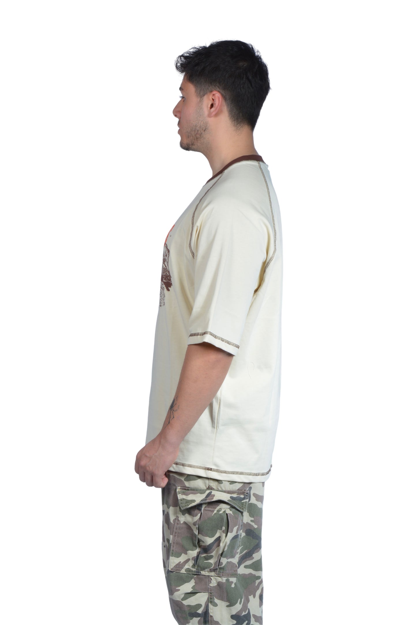 Beige Oversize Amones Tshirt