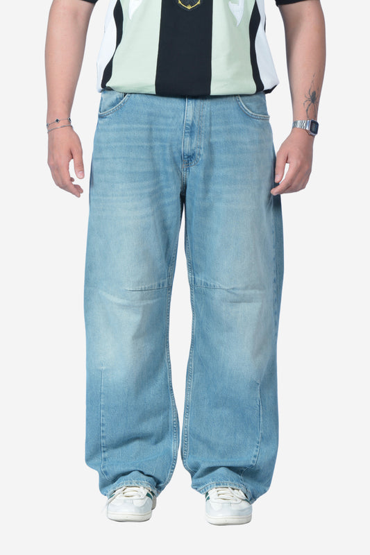 ZR Dikiş Detaylı Eskitme Baggy Pantolon