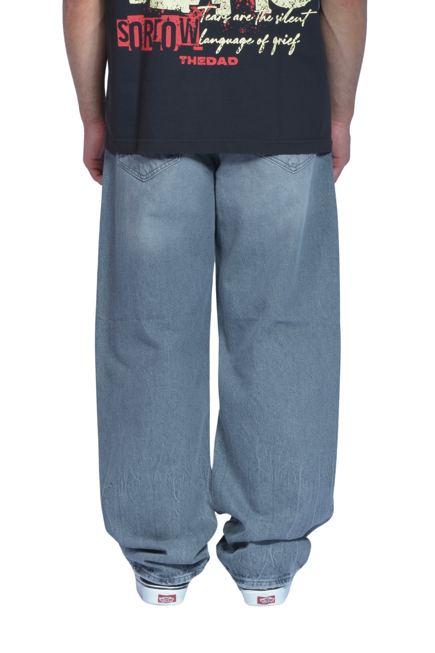 The Dad Grey Washed Baggy Pants