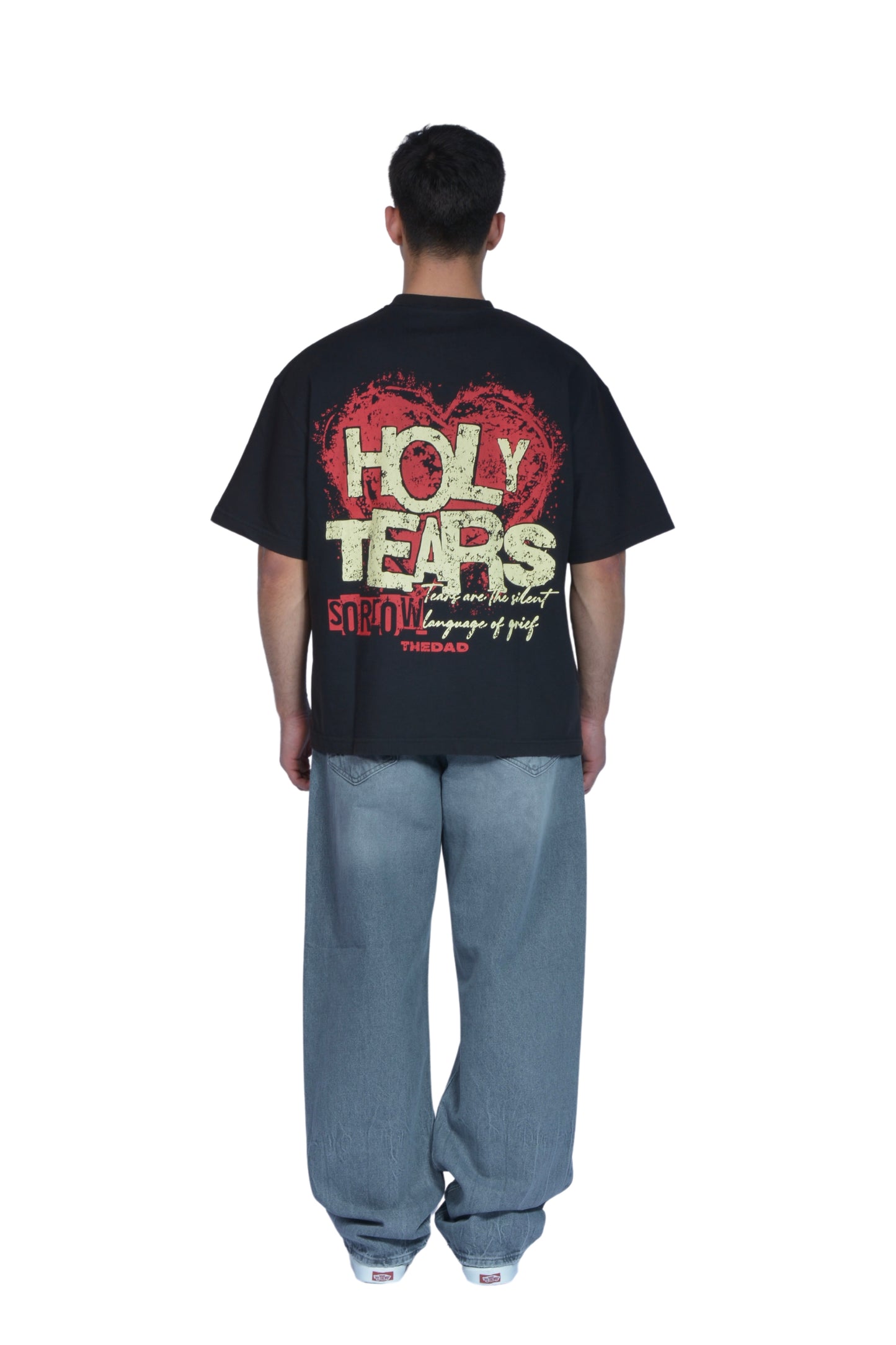 Holy Tears Heart Printed Fume Tee