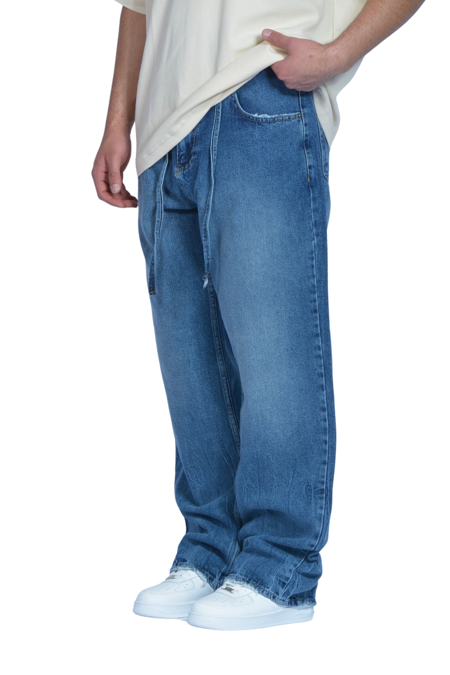 The Dad Blue Washed Baggy Pants