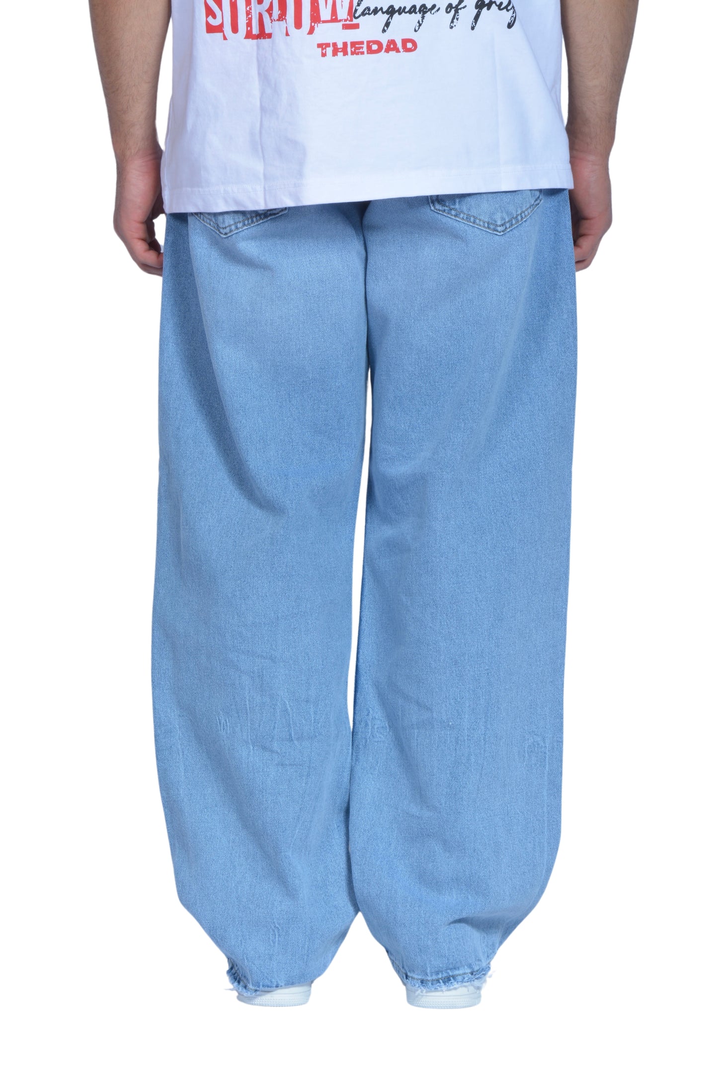 The Dad Ice Blue Washed Baggy Pants