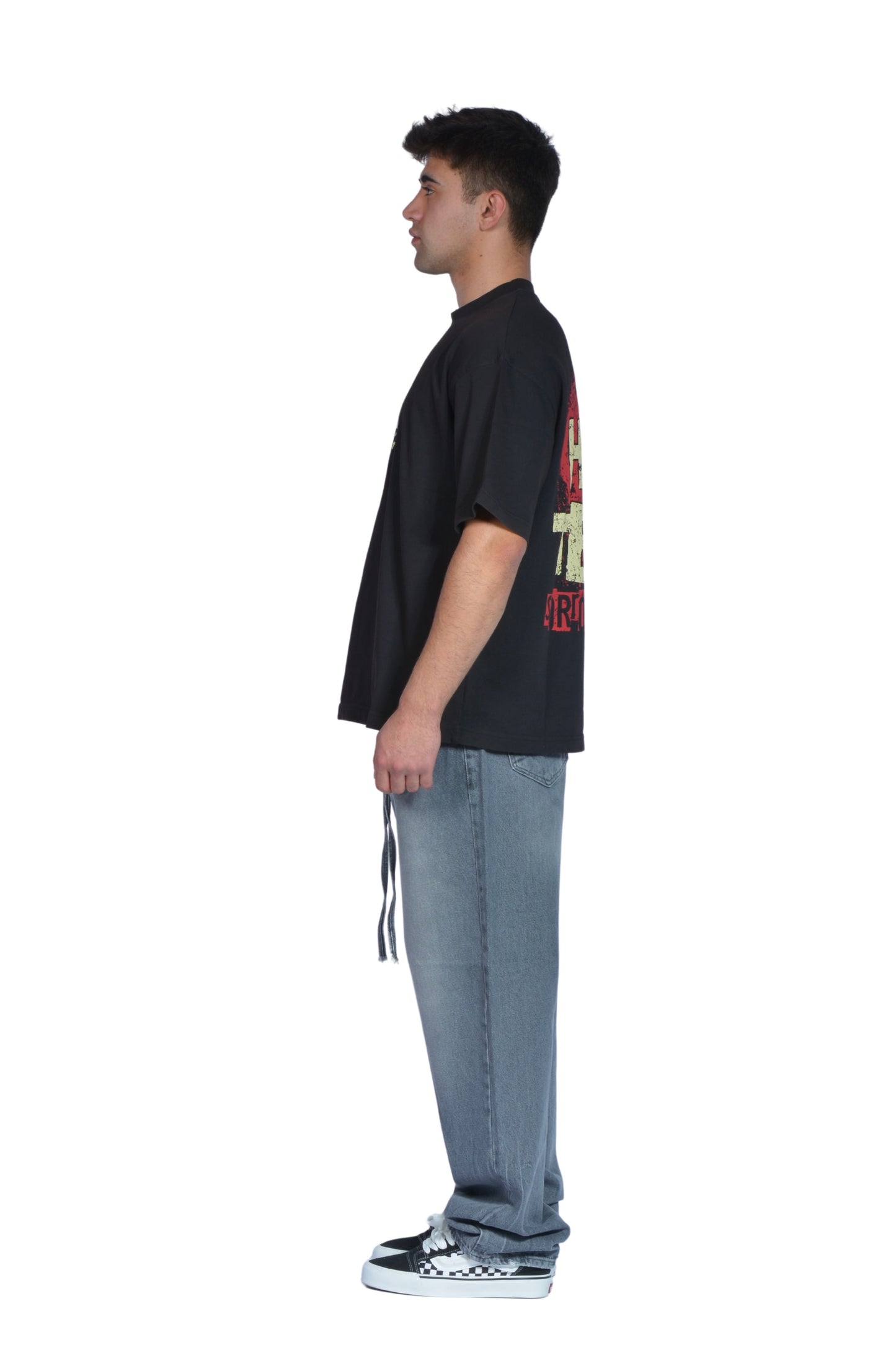 The Dad Grey Washed Baggy Pants