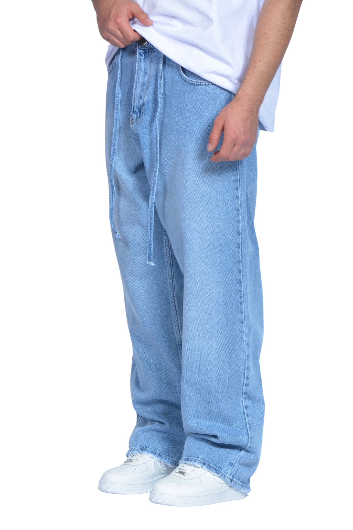 The Dad Ice Blue Washed Baggy Pants