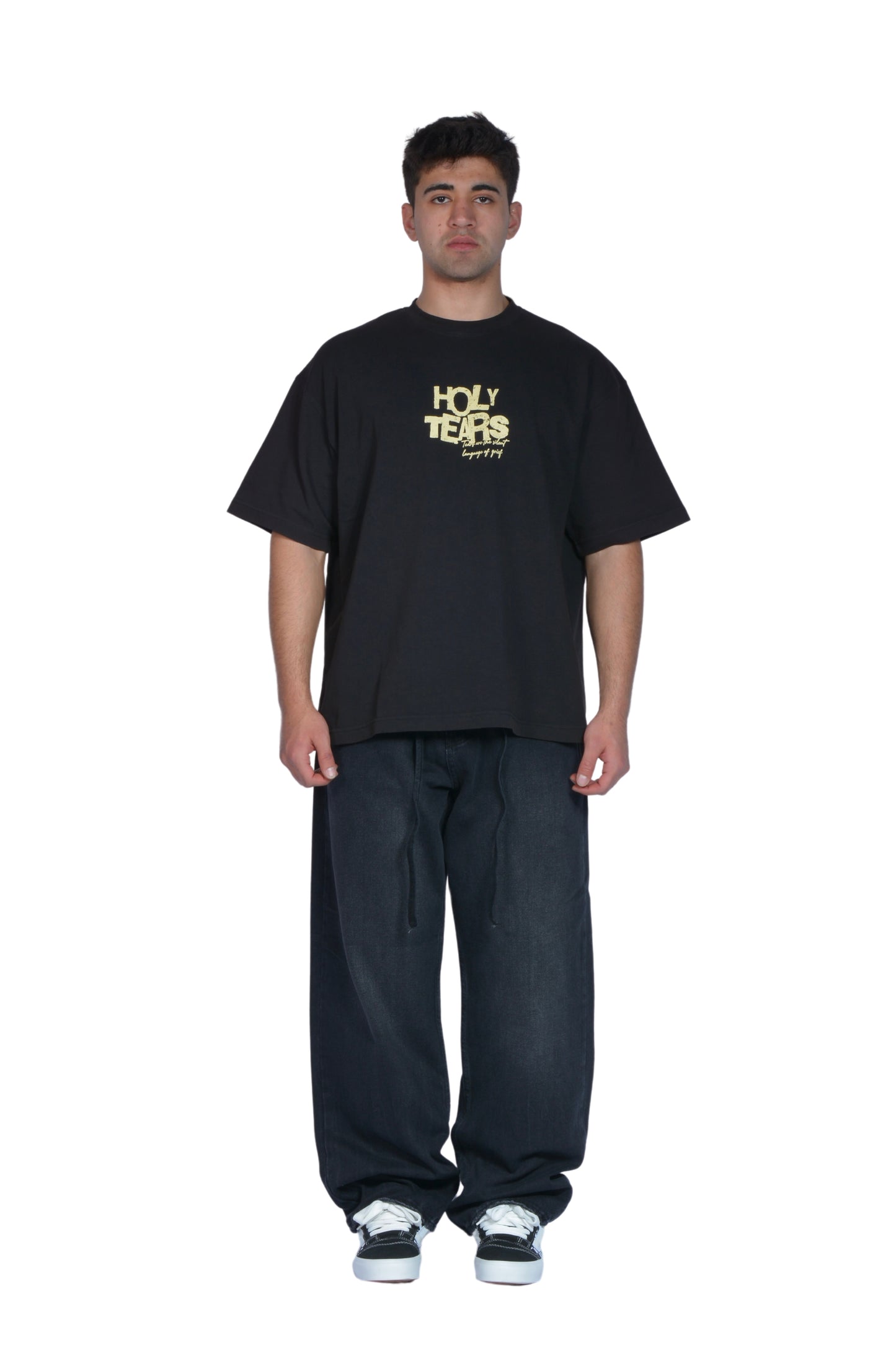 The Dad Black Washed Baggy Pants