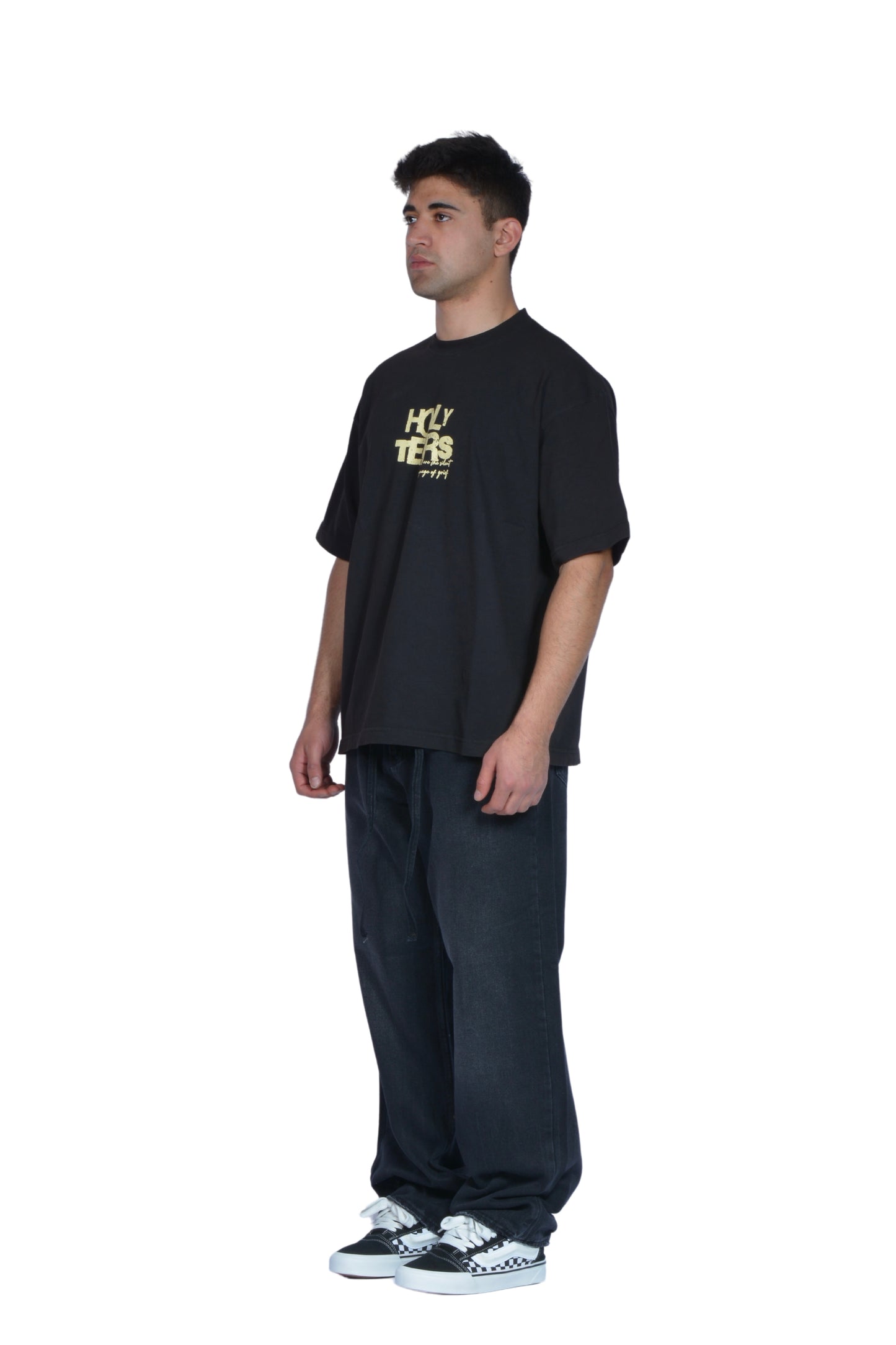 The Dad Black Washed Baggy Pants