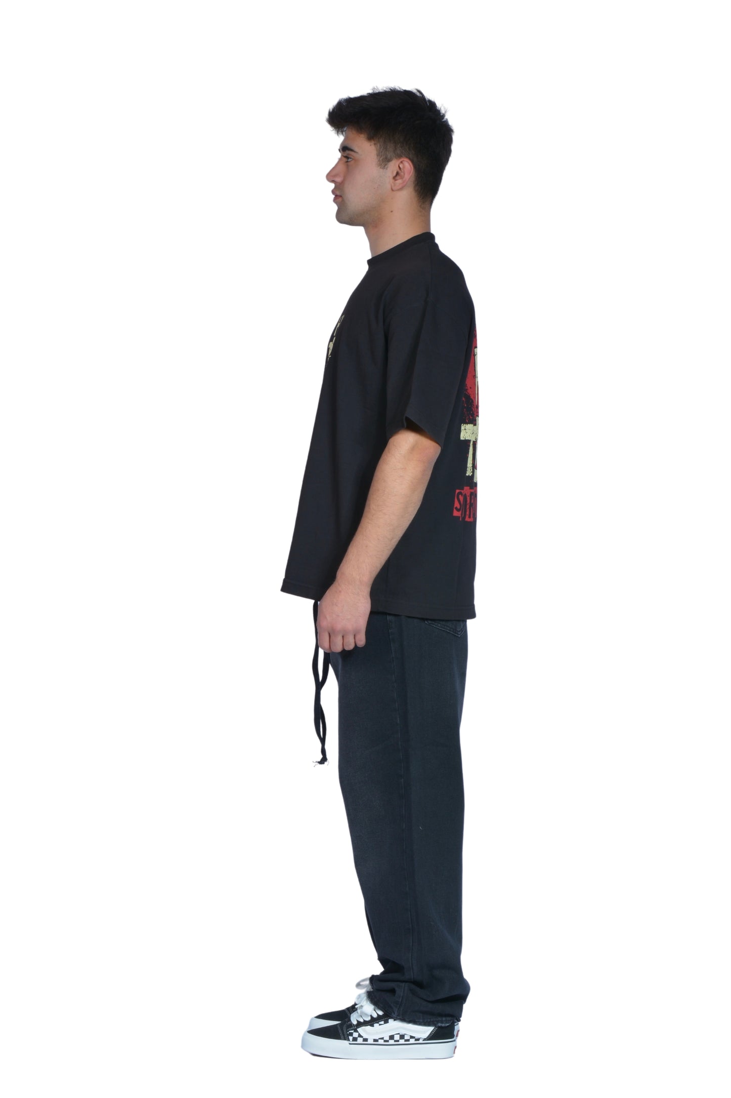 The Dad Black Washed Baggy Pants